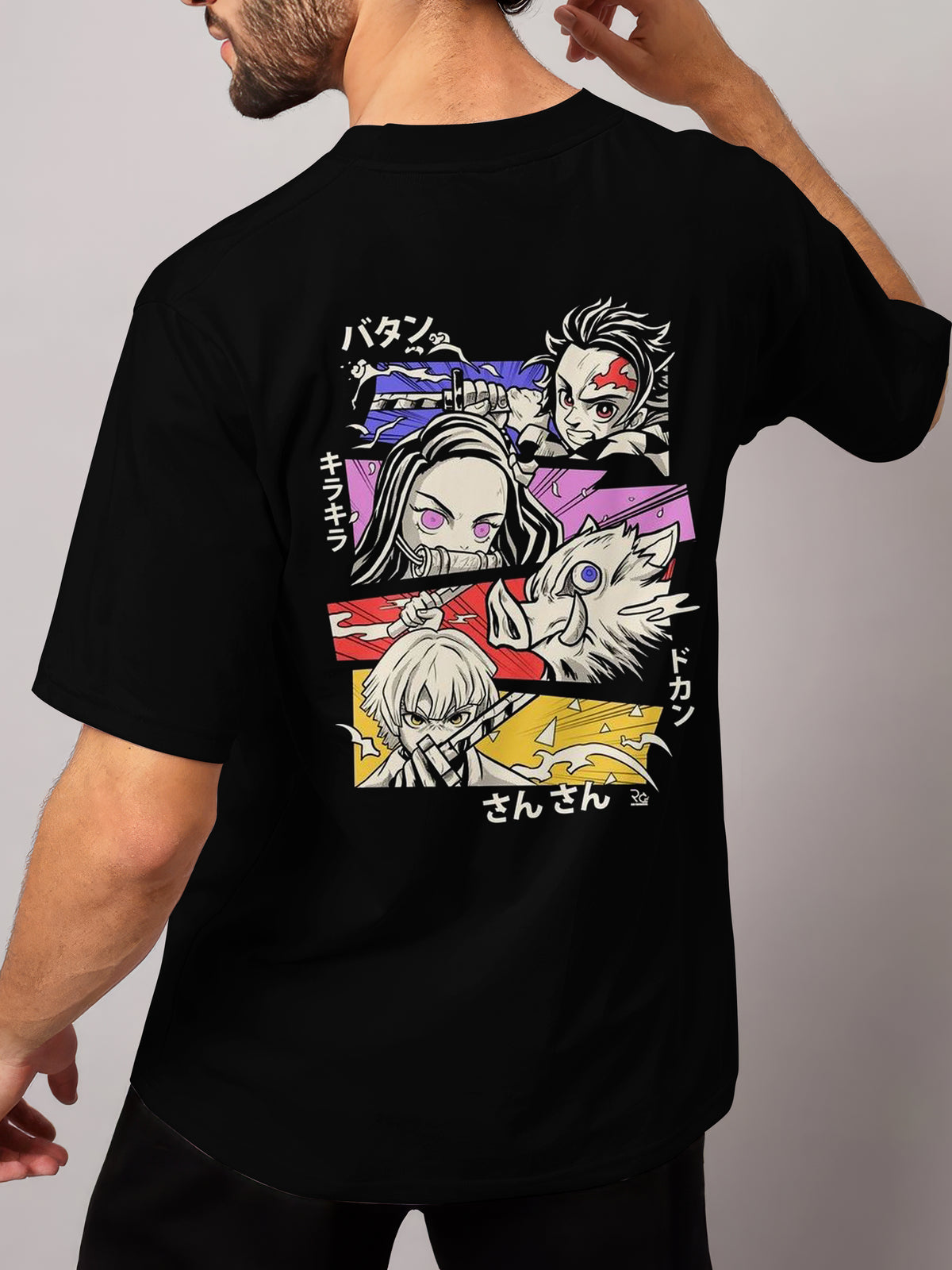 DEMON SLAYER - TANJIRO, ZENITSU, INOSUKE , NEZUKO  OVERSIZED