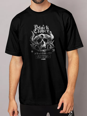 Black Clover : Demon Skull - MEN OVERSIZED TSHIRT