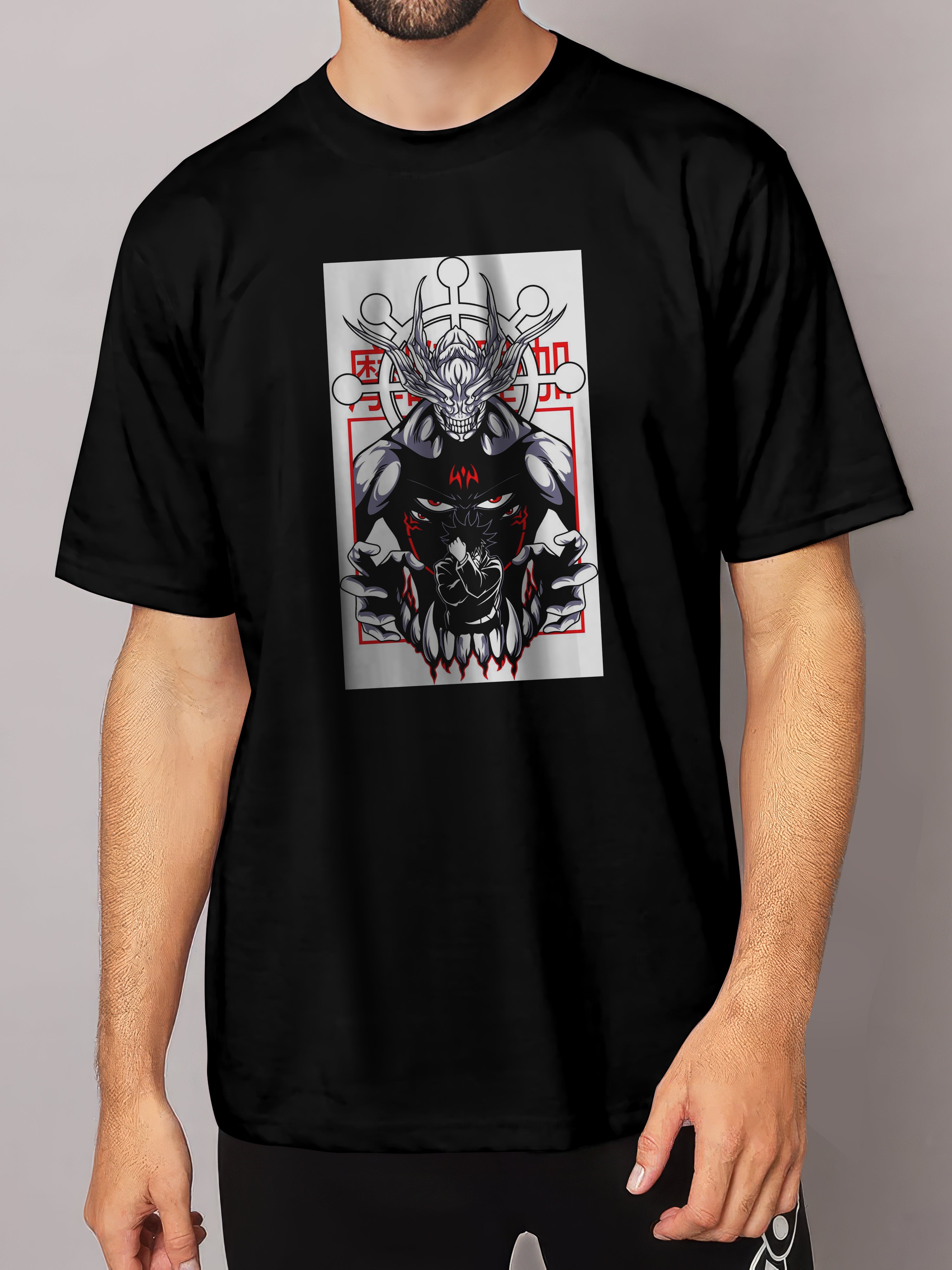 Jujutsu Kaisen : Megumi Fushiguro - shikigami - MEN OVERSIZED TSHIRT