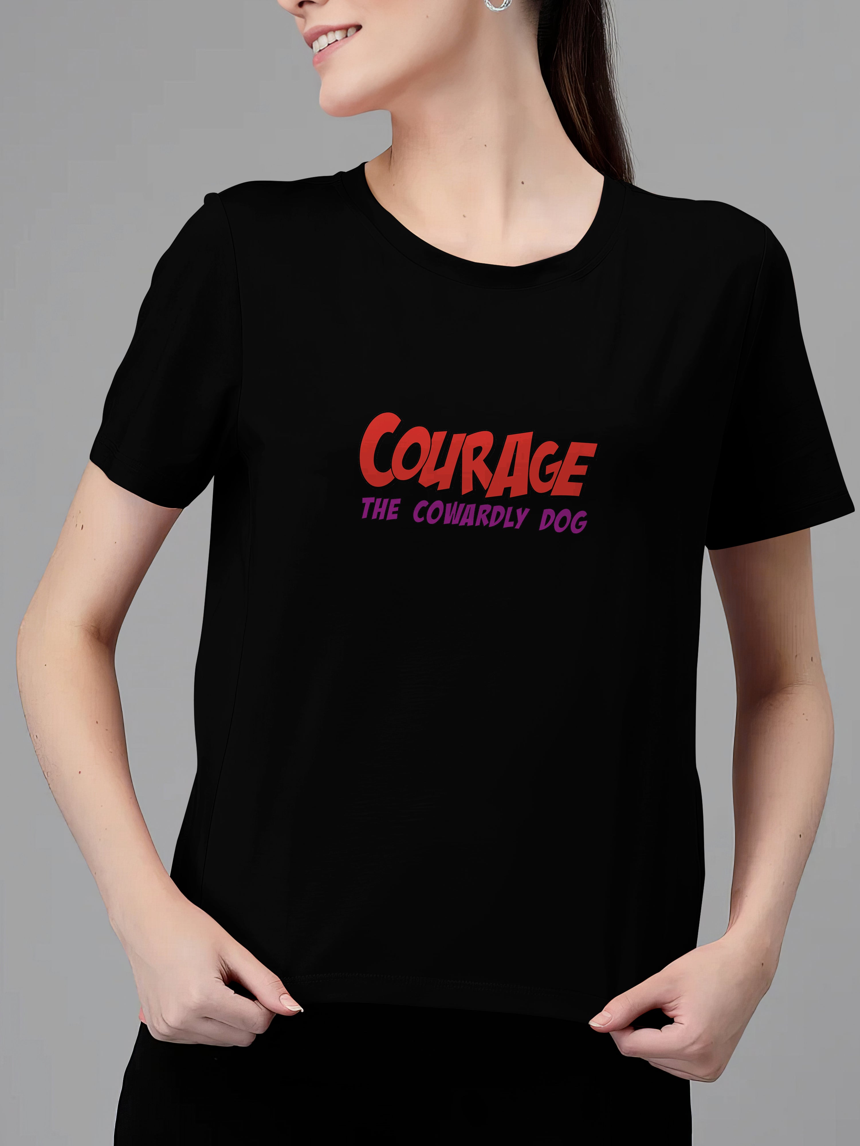 COURAGE THE COWARDLY DOG  - WOMEN'S TSHIRT