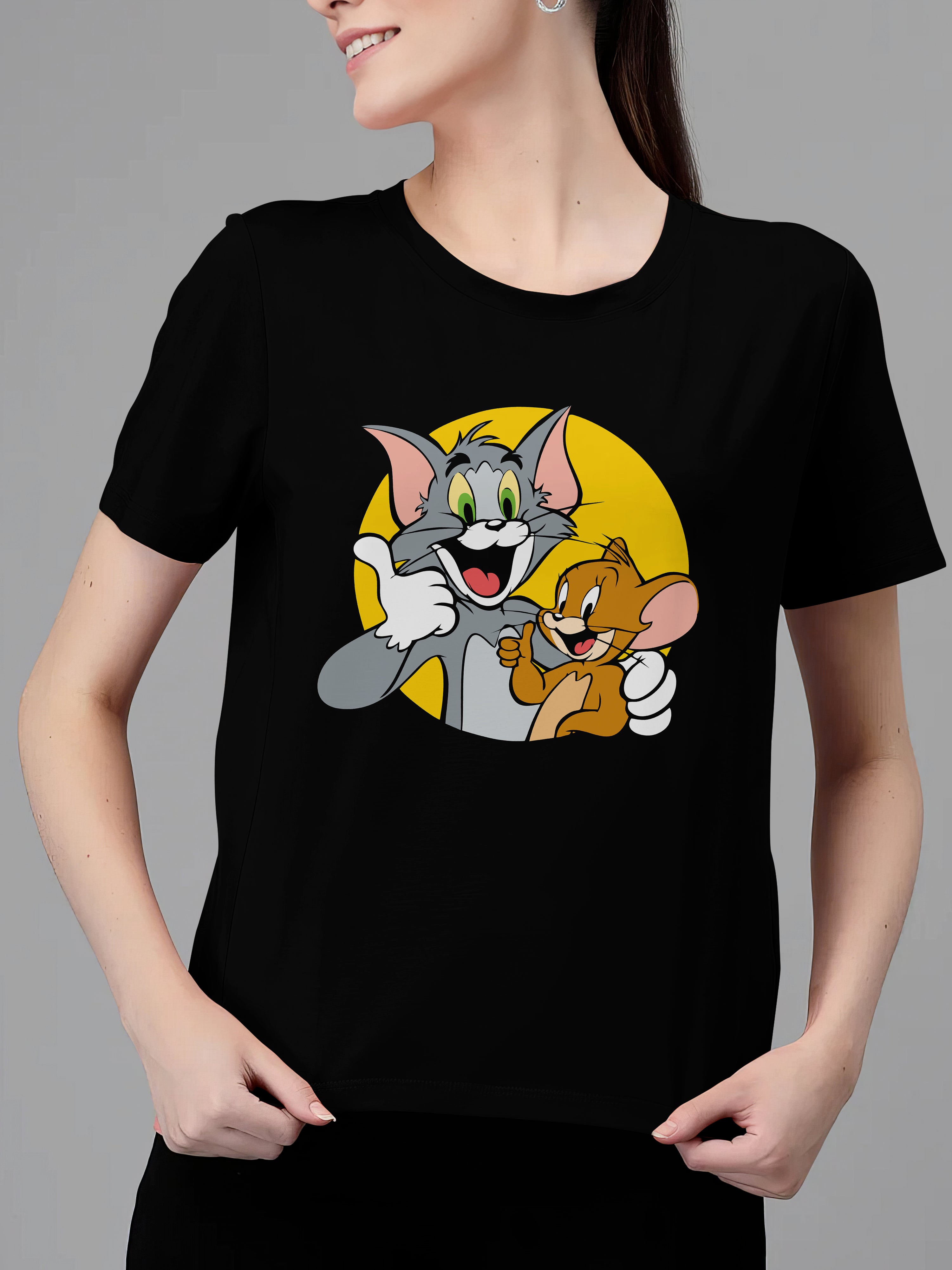 TOM & JERRY ROUND  - WOMEN'S TSHIRT