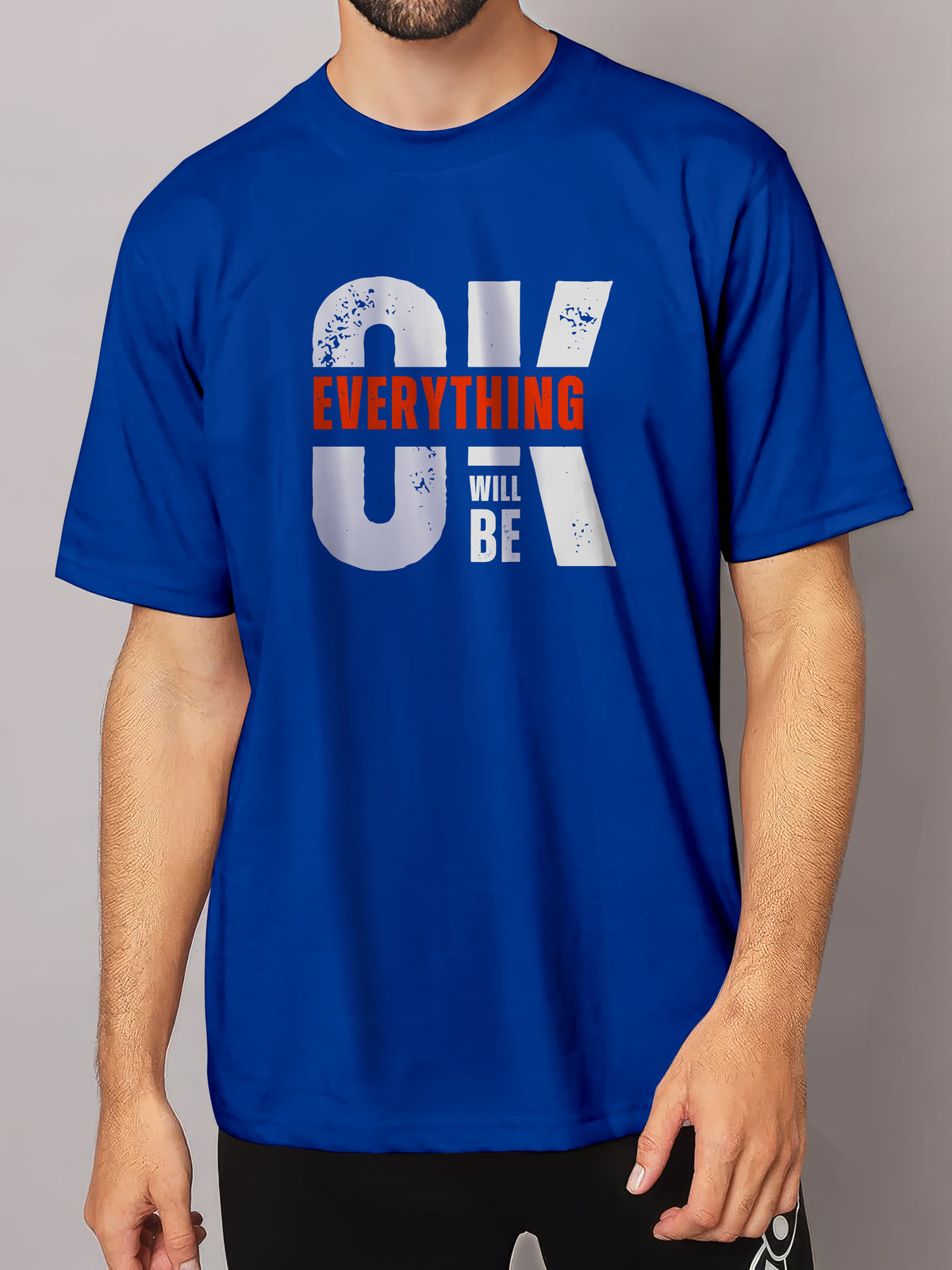 EVERYTHING WILL BE OK - MEN'S OVERSIZED TSHIRT